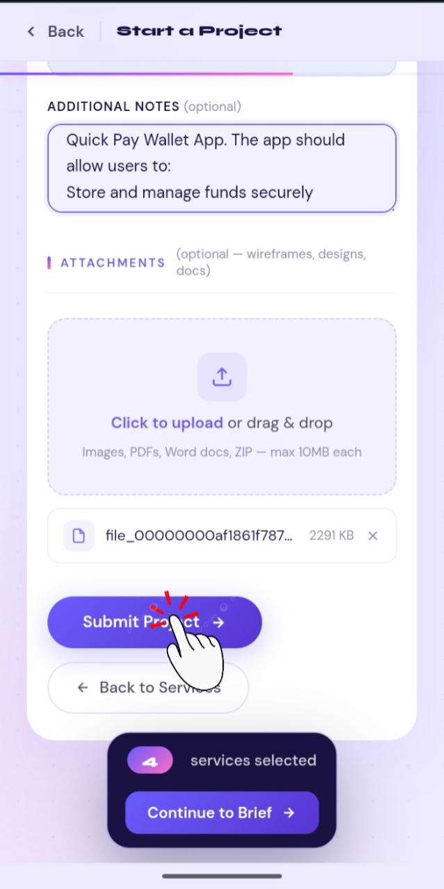 Submit Project
